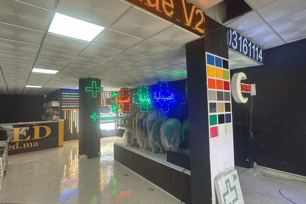 Croix de Pharmacie LED Casablanca