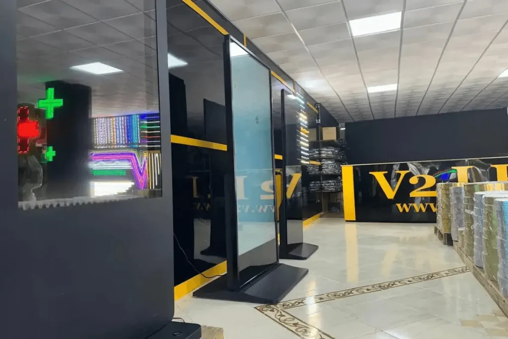 Totem publicitaire LED